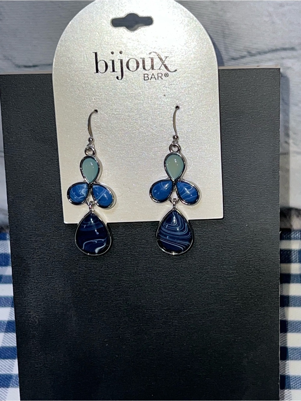 Bijoux Bar Earings Multicolor 2” Long Dangle NWT